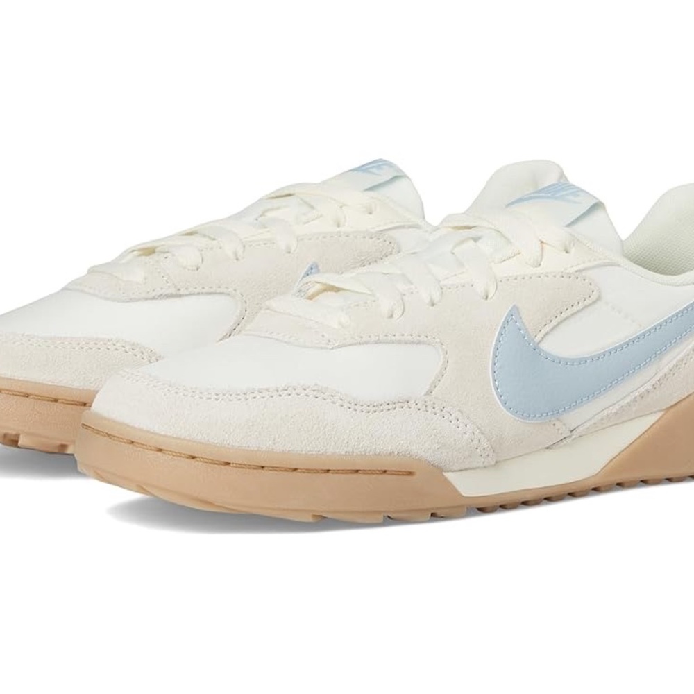 Nike Low-Top Sneakers in Cream and Light Blue - EUC - Picture 1 of 5